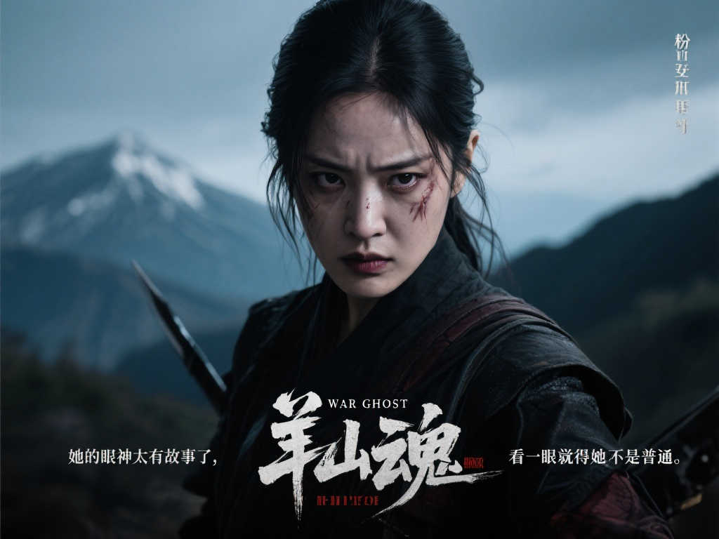 《羊蹄山之魂》艺术照震撼发布：＂战鬼＂女主眼神杀气逼人